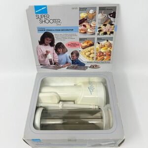 Proctor-Silex Super Shooter‎ Plus Cordless Cookie Press Food Decorator G0123